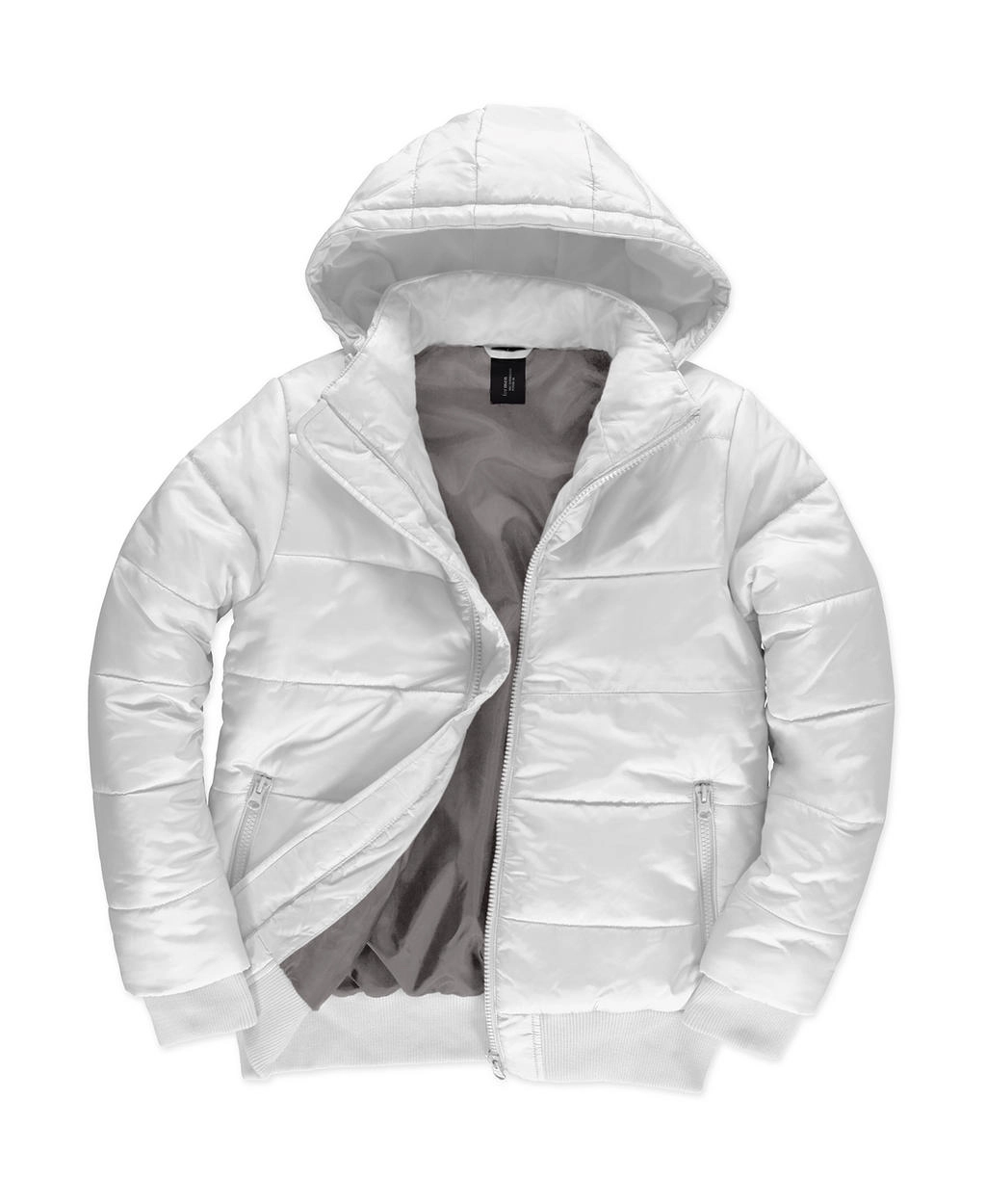 Superhood/men Jacket zum Besticken und Bedrucken in der Farbe White/Warm Grey mit Ihren Logo, Schriftzug oder Motiv.