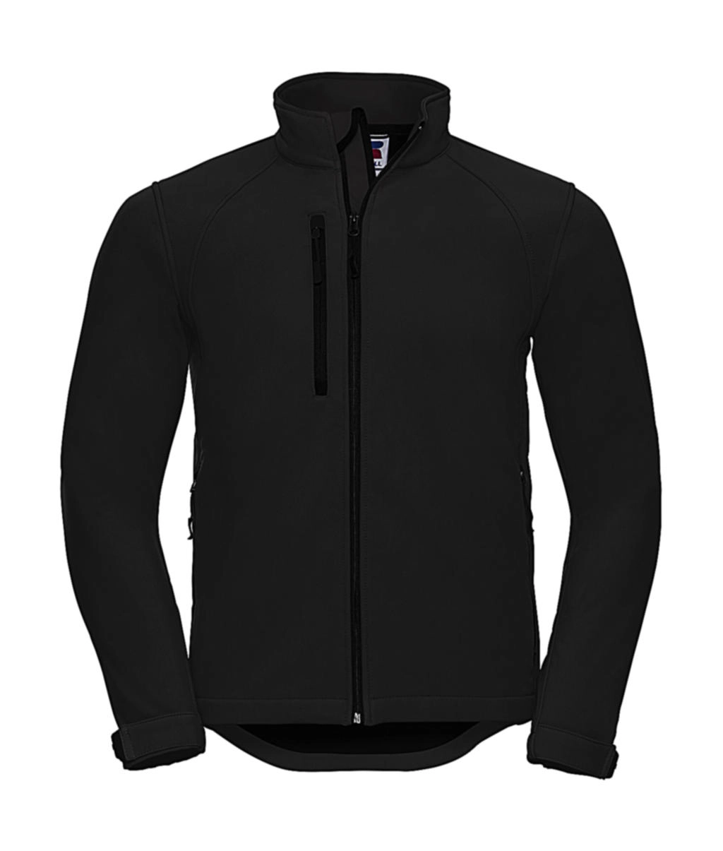 Softshell Jacket zum Besticken und Bedrucken in der Farbe Black mit Ihren Logo, Schriftzug oder Motiv.