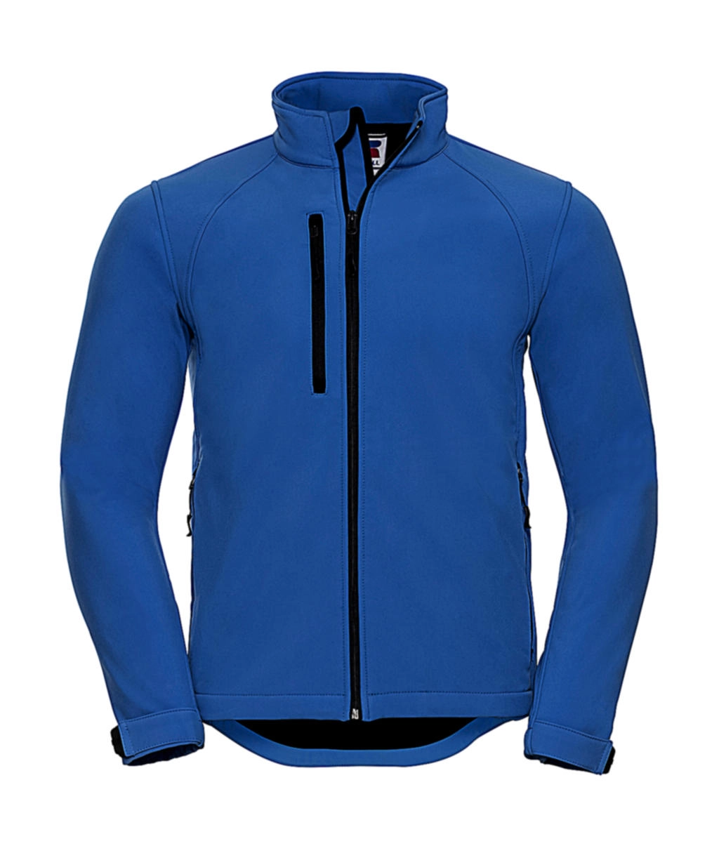 Softshell Jacket zum Besticken und Bedrucken in der Farbe Azure mit Ihren Logo, Schriftzug oder Motiv.
