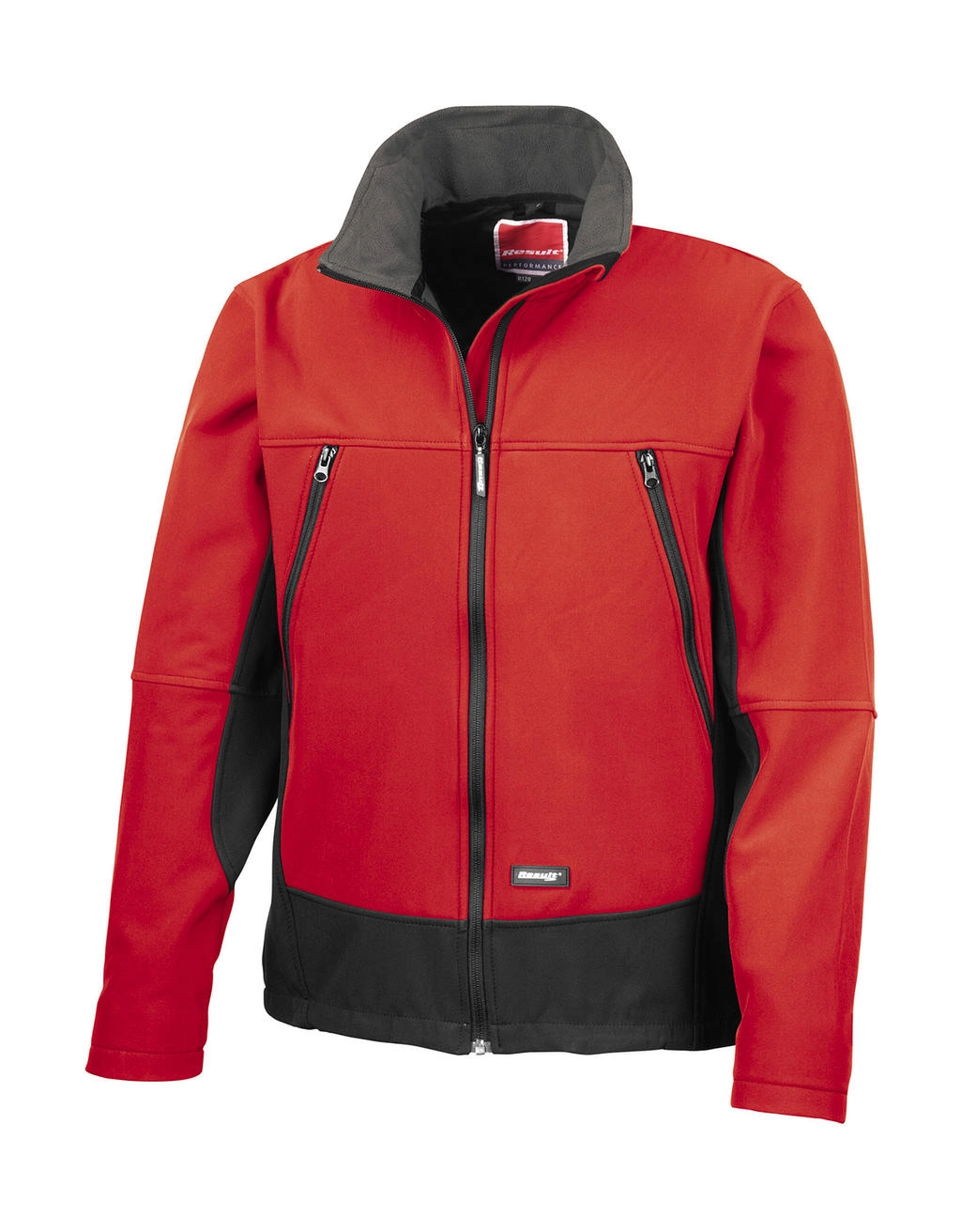 Softshell Activity Jacket zum Besticken und Bedrucken in der Farbe Red/Black mit Ihren Logo, Schriftzug oder Motiv.