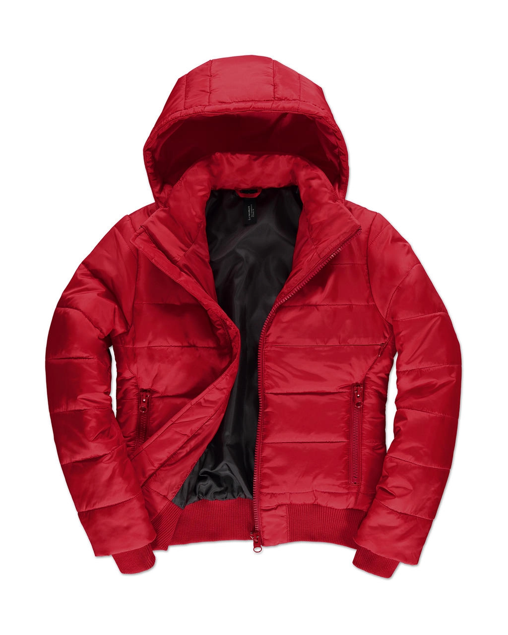 Superhood/women Jacket zum Besticken und Bedrucken in der Farbe Red/Black mit Ihren Logo, Schriftzug oder Motiv.