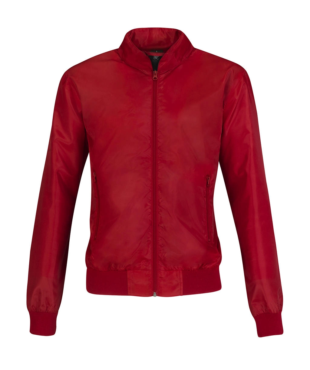 Trooper/women Jacket zum Besticken und Bedrucken in der Farbe Red/Warm Grey mit Ihren Logo, Schriftzug oder Motiv.
