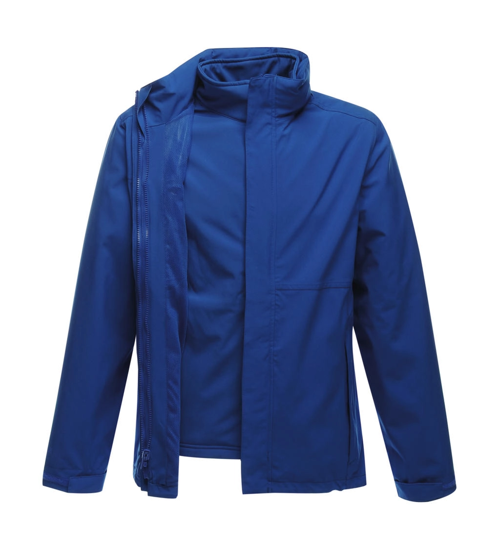 Kingsley 3-in-1 Jacket zum Besticken und Bedrucken in der Farbe Oxford Blue/Oxford Blue mit Ihren Logo, Schriftzug oder Motiv.