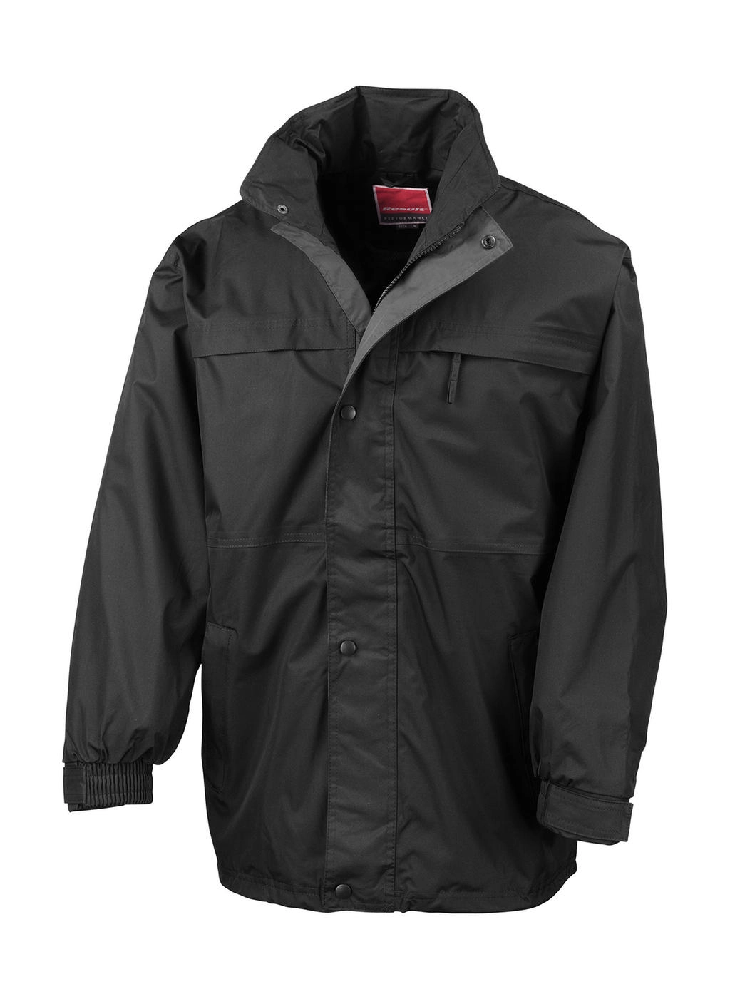 Mid-Season Jacket zum Besticken und Bedrucken in der Farbe Black/Grey mit Ihren Logo, Schriftzug oder Motiv.