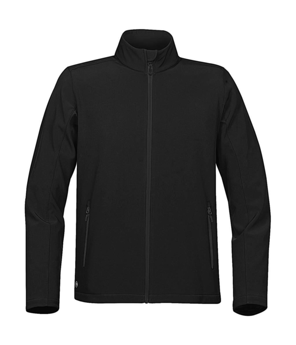 Orbiter Softshell Jacket zum Besticken und Bedrucken in der Farbe Black/Carbon mit Ihren Logo, Schriftzug oder Motiv.