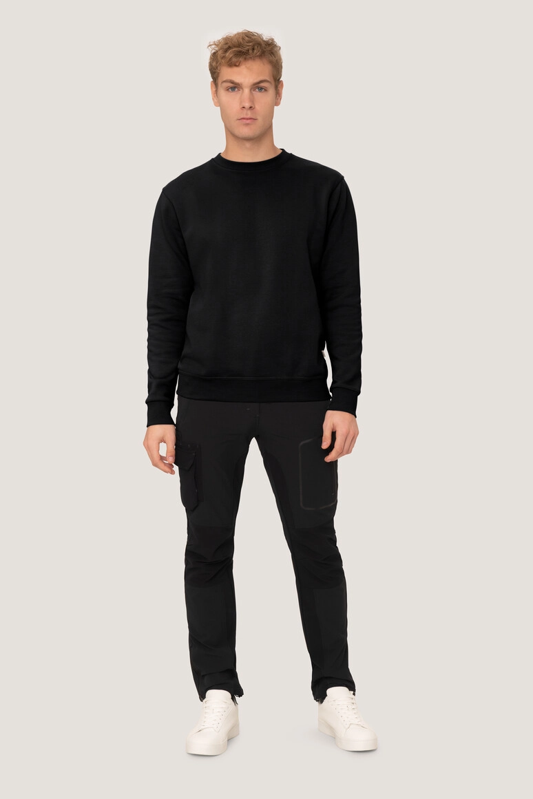 HAKRO Sweatshirt Premium zum Besticken und Bedrucken in der Farbe Schwarz mit Ihren Logo, Schriftzug oder Motiv.