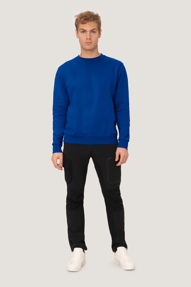 HAKRO Sweatshirt Premium zum Besticken und Bedrucken in der Farbe Royalblau mit Ihren Logo, Schriftzug oder Motiv.