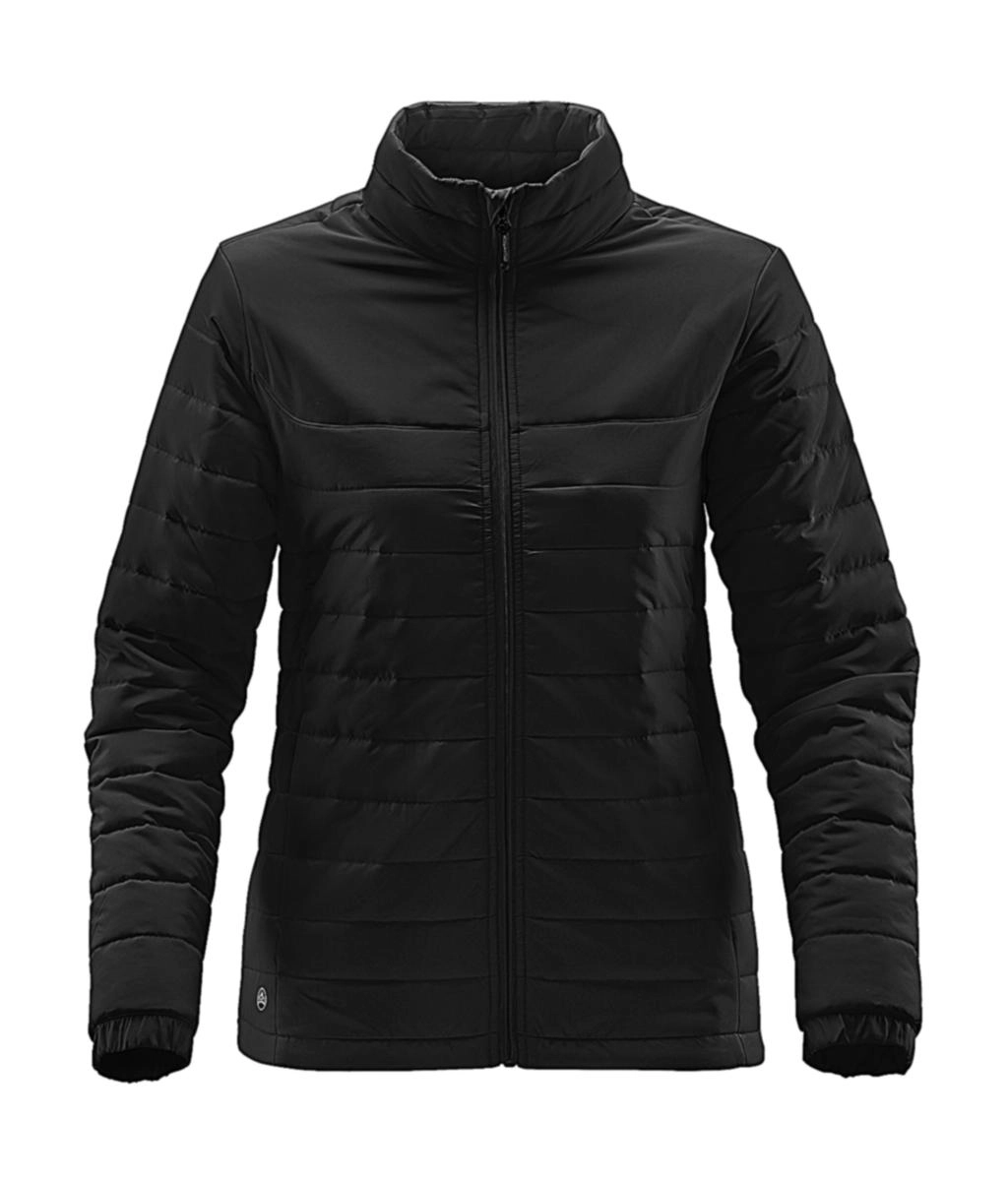Women`s Nautilus Thermal Jacket zum Besticken und Bedrucken in der Farbe Black mit Ihren Logo, Schriftzug oder Motiv.