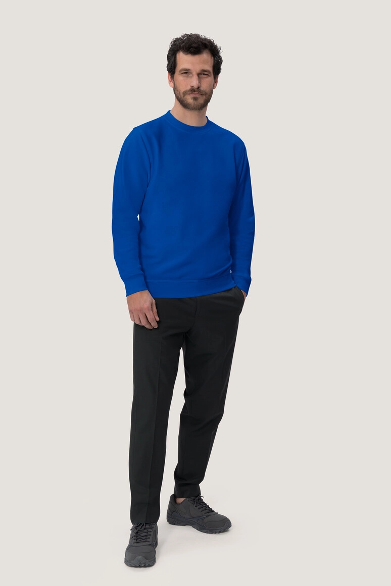 HAKRO Sweatshirt Mikralinar® zum Besticken und Bedrucken in der Farbe Royalblau mit Ihren Logo, Schriftzug oder Motiv.