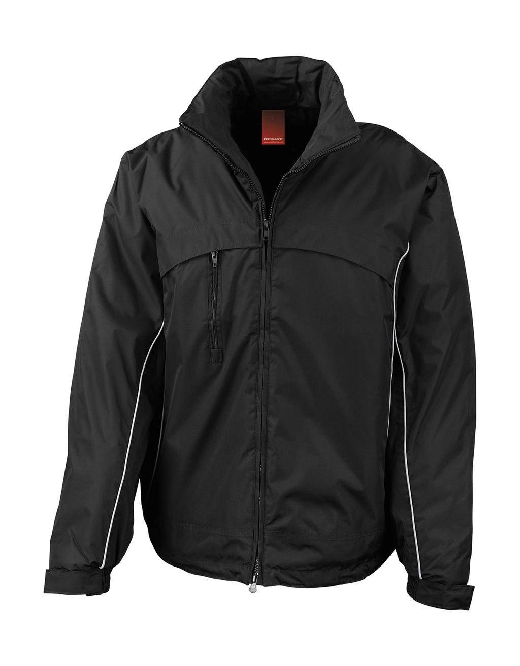 Waterproof Crew Jacket zum Besticken und Bedrucken in der Farbe Black mit Ihren Logo, Schriftzug oder Motiv.