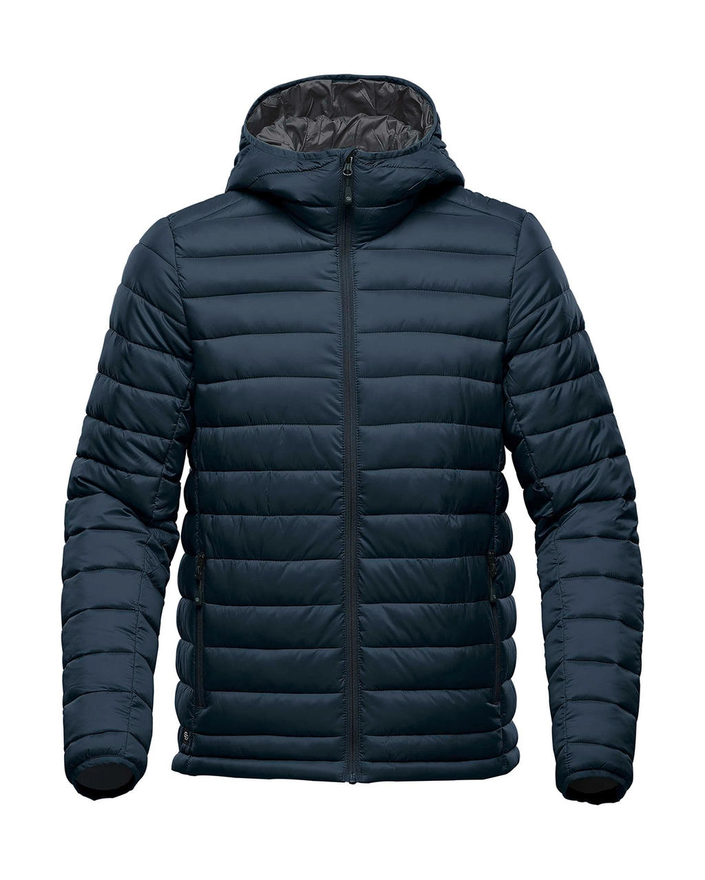 Men`s Stavanger Thermal Jacket zum Besticken und Bedrucken in der Farbe Navy/Graphite mit Ihren Logo, Schriftzug oder Motiv.