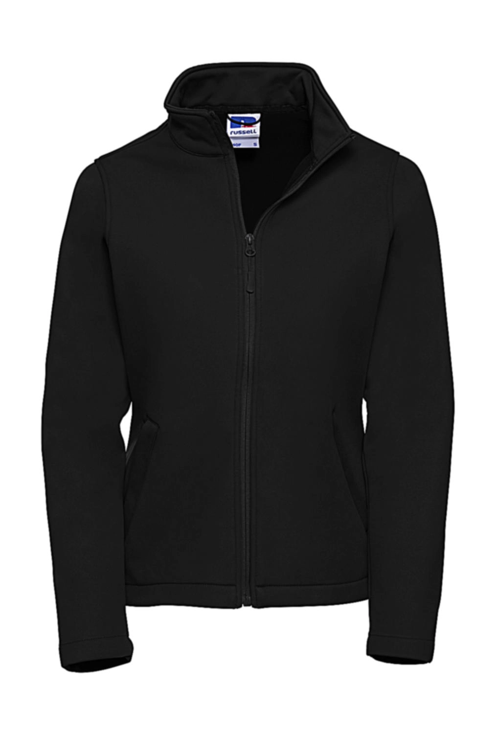 Ladies` Smart Softshell Jacket zum Besticken und Bedrucken in der Farbe Black mit Ihren Logo, Schriftzug oder Motiv.