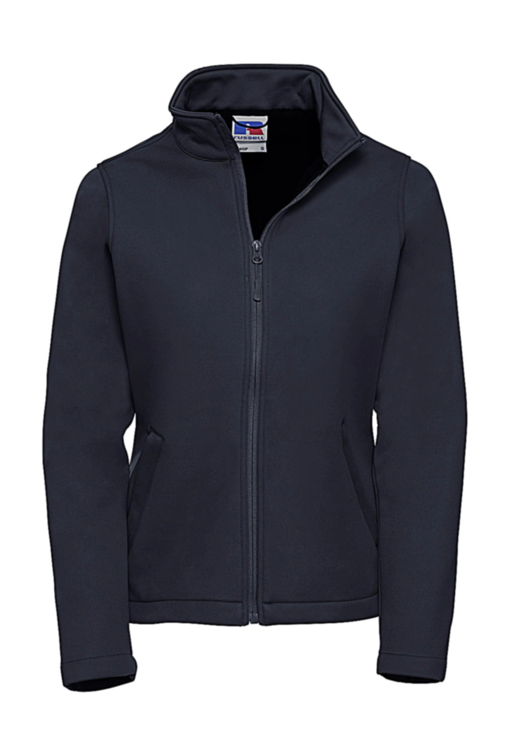 Ladies` Smart Softshell Jacket zum Besticken und Bedrucken in der Farbe French Navy mit Ihren Logo, Schriftzug oder Motiv.
