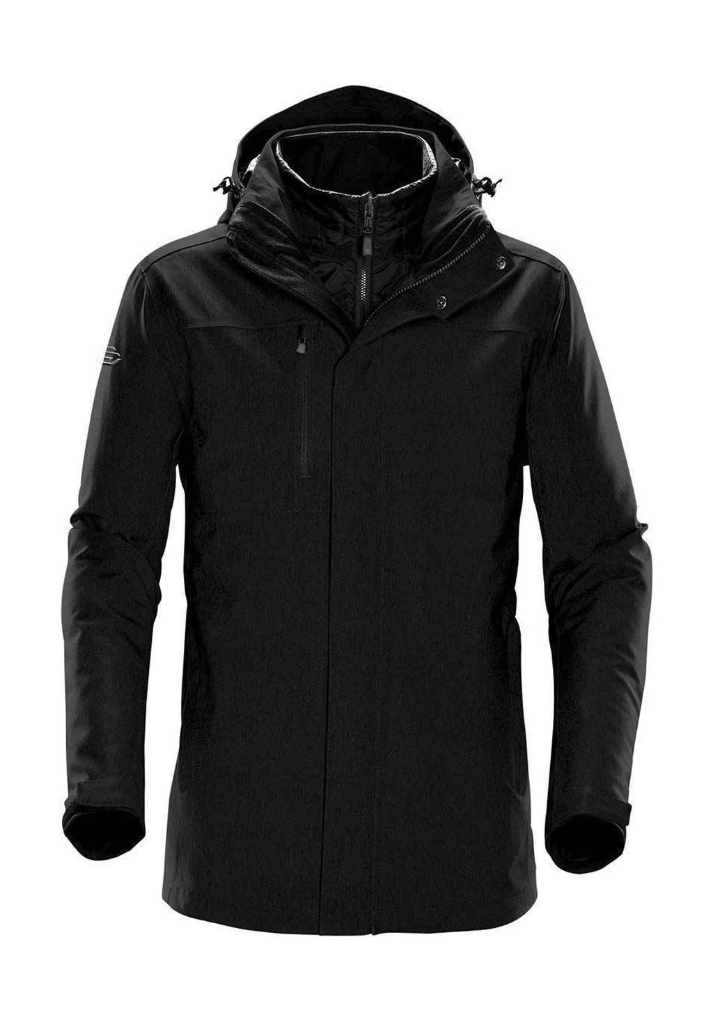 Men`s Avalanche System Jacket zum Besticken und Bedrucken in der Farbe Black mit Ihren Logo, Schriftzug oder Motiv.