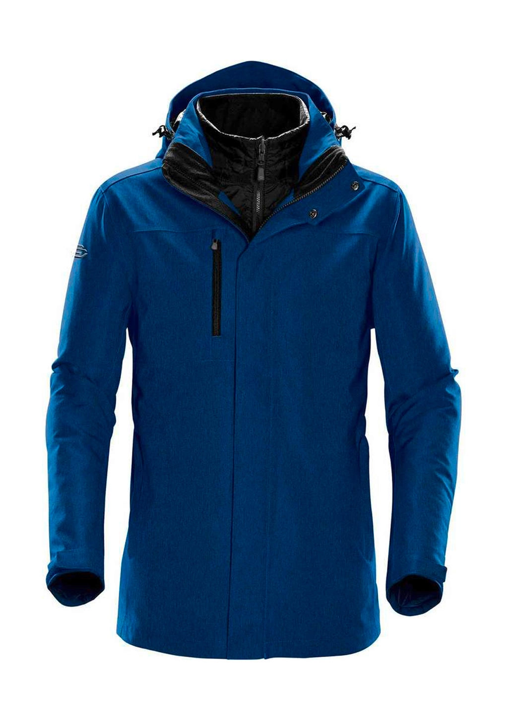 Men`s Avalanche System Jacket zum Besticken und Bedrucken in der Farbe Marine Blue mit Ihren Logo, Schriftzug oder Motiv.