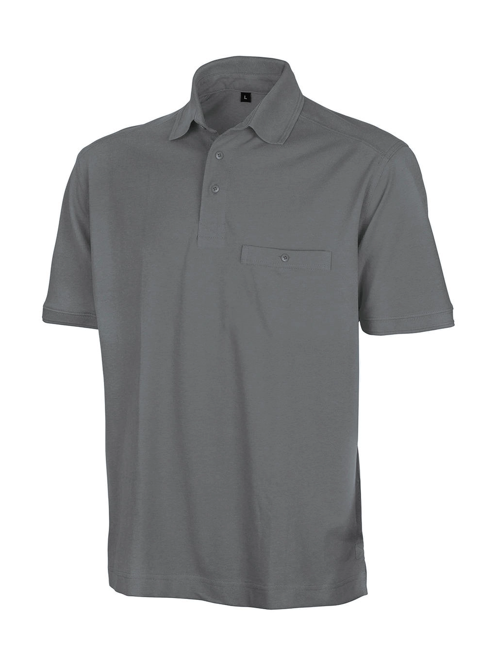 Apex Polo Shirt zum Besticken und Bedrucken in der Farbe Workguard Grey mit Ihren Logo, Schriftzug oder Motiv.