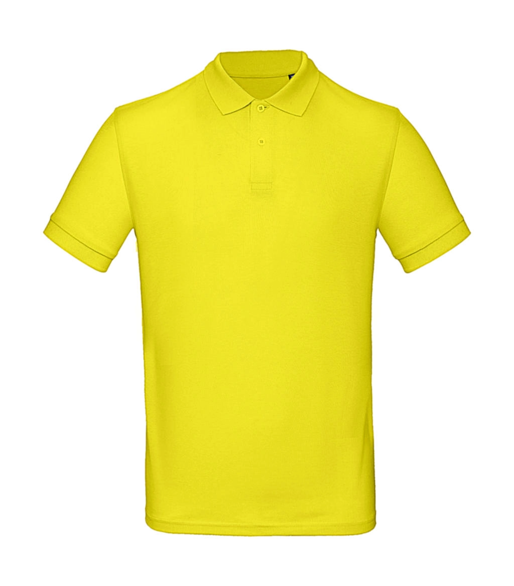 Organic Inspire Polo /men_° zum Besticken und Bedrucken in der Farbe Solar Yellow mit Ihren Logo, Schriftzug oder Motiv.