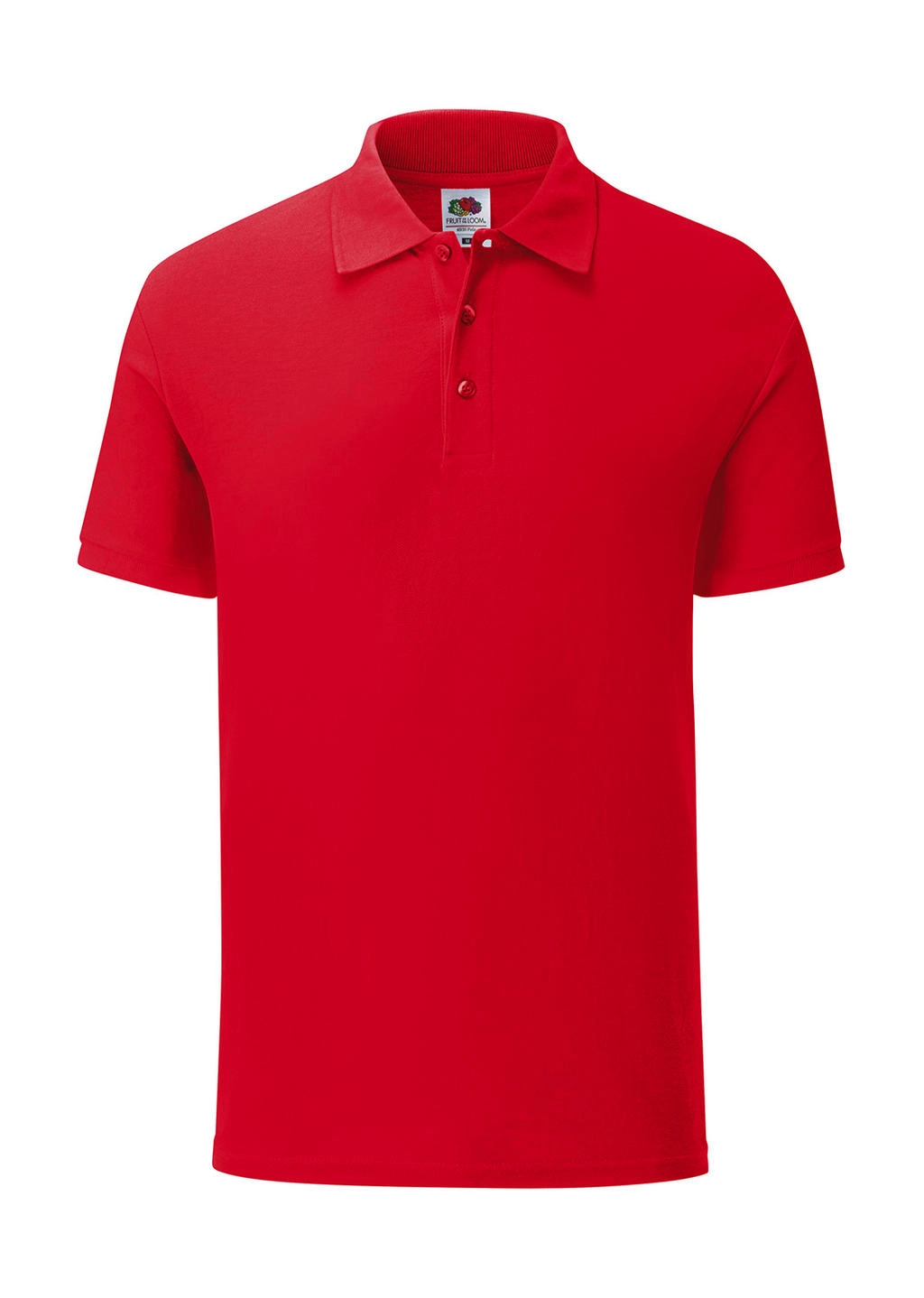 65/35 Tailored Fit Polo zum Besticken und Bedrucken in der Farbe Red mit Ihren Logo, Schriftzug oder Motiv.