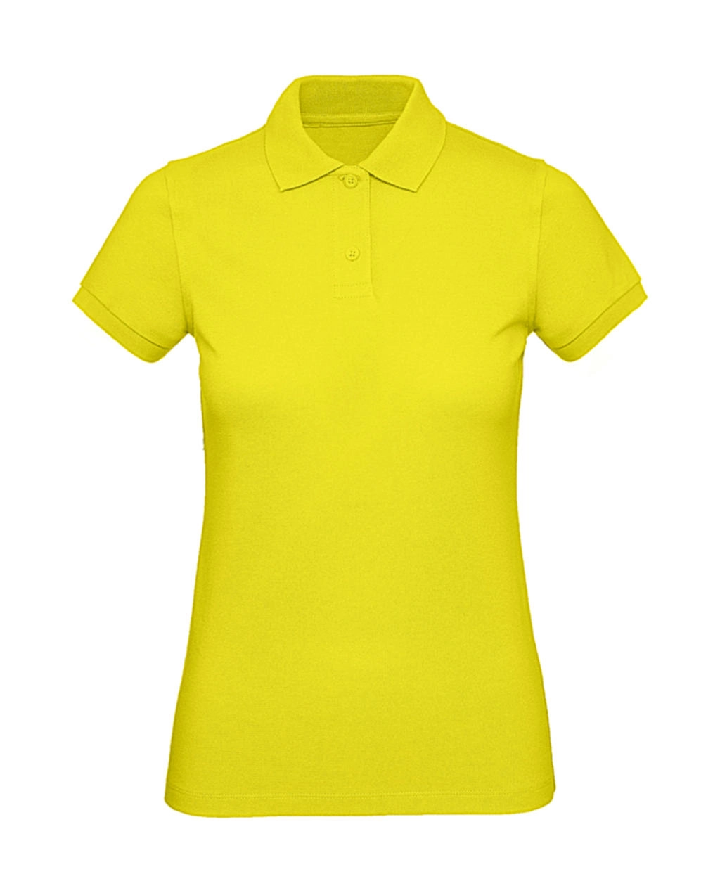 Organic Inspire Polo /women_° zum Besticken und Bedrucken in der Farbe Solar Yellow mit Ihren Logo, Schriftzug oder Motiv.