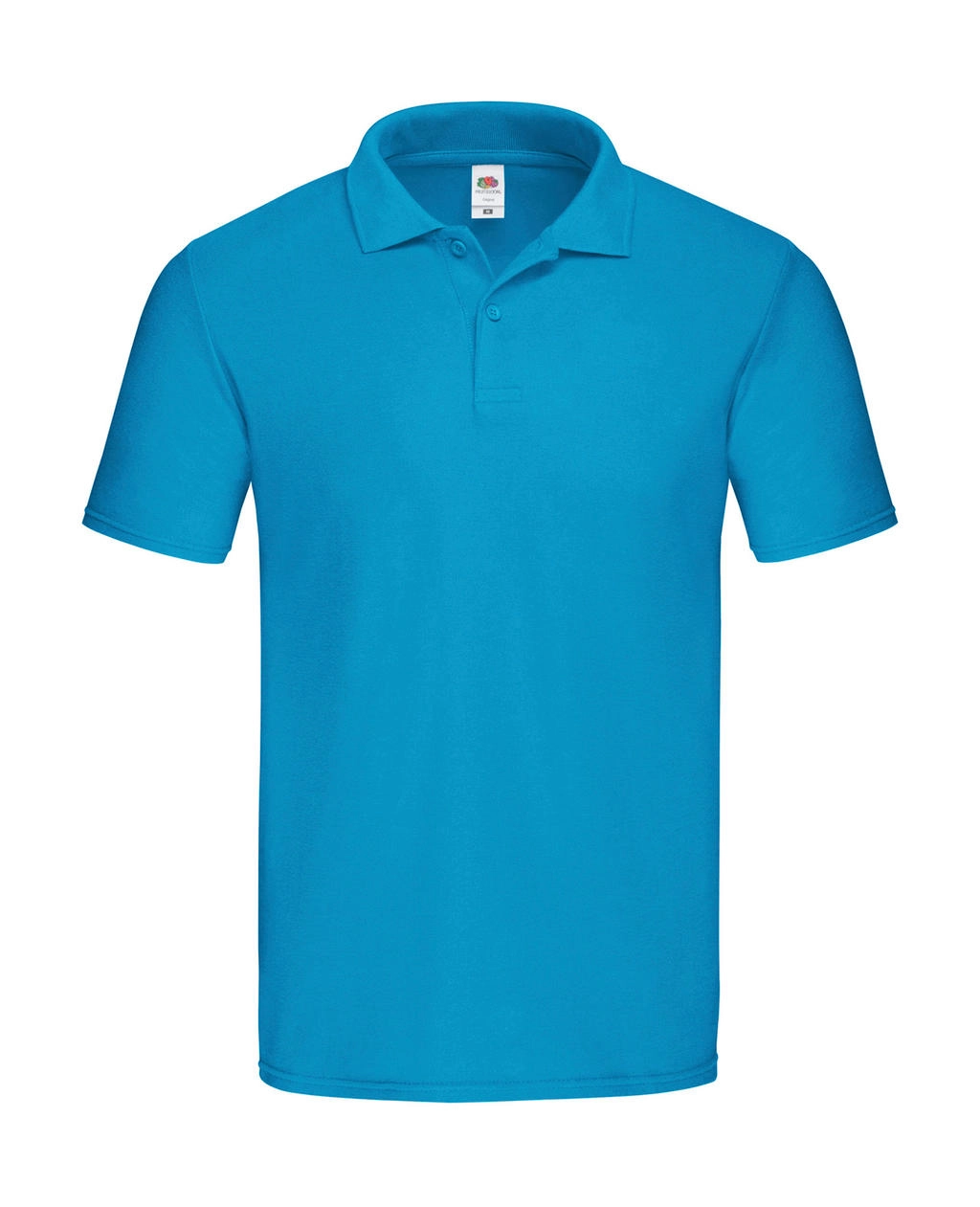 Original Polo zum Besticken und Bedrucken in der Farbe Azure Blue mit Ihren Logo, Schriftzug oder Motiv.
