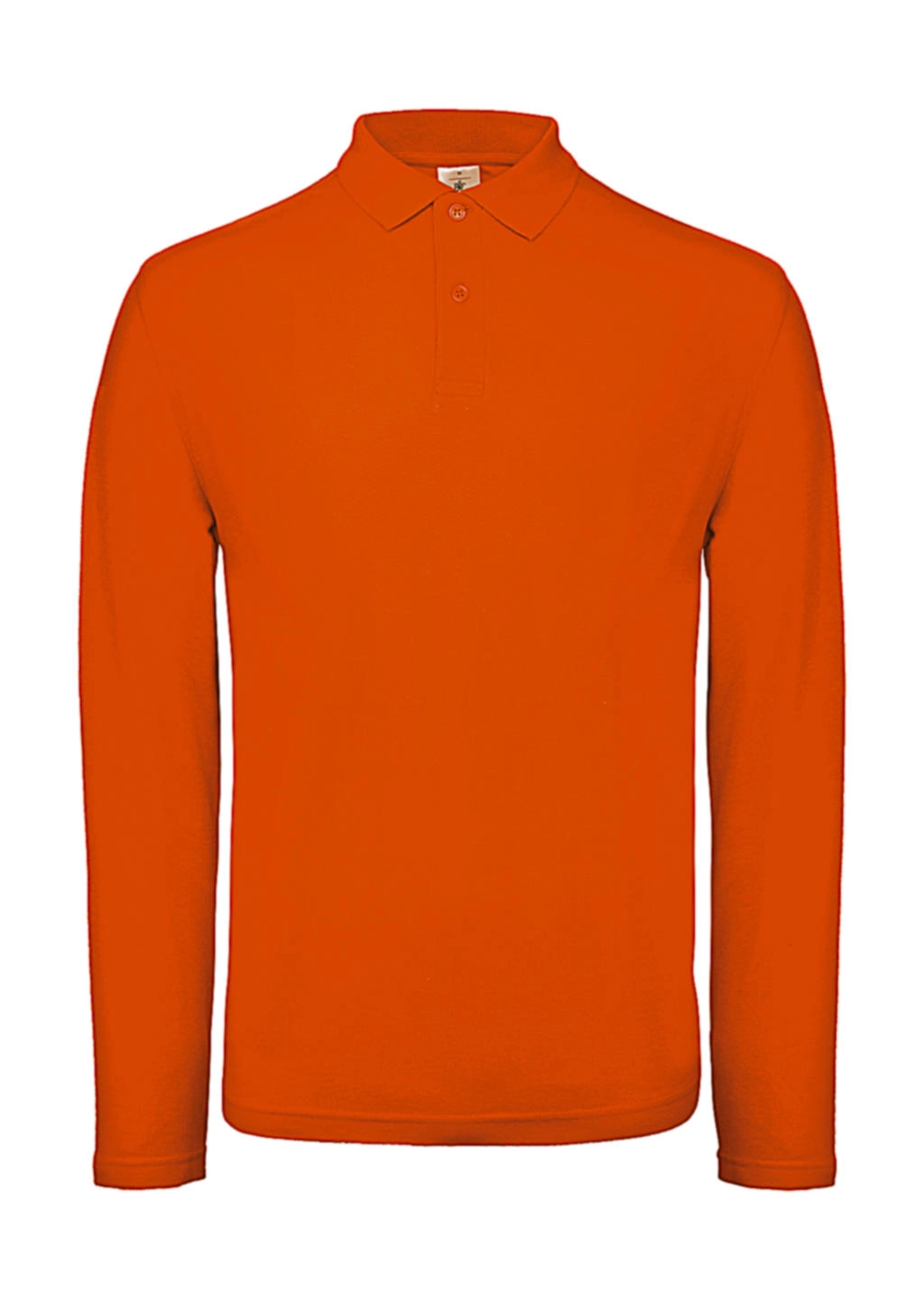 ID.001 LSL Polo zum Besticken und Bedrucken in der Farbe Orange mit Ihren Logo, Schriftzug oder Motiv.