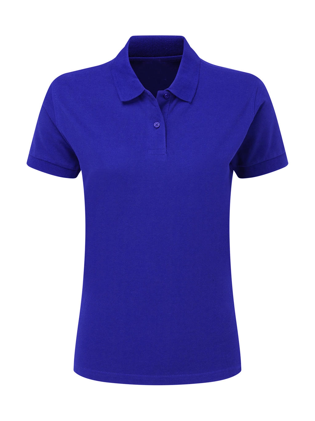 Cotton Polo Women zum Besticken und Bedrucken in der Farbe Royal Blue mit Ihren Logo, Schriftzug oder Motiv.