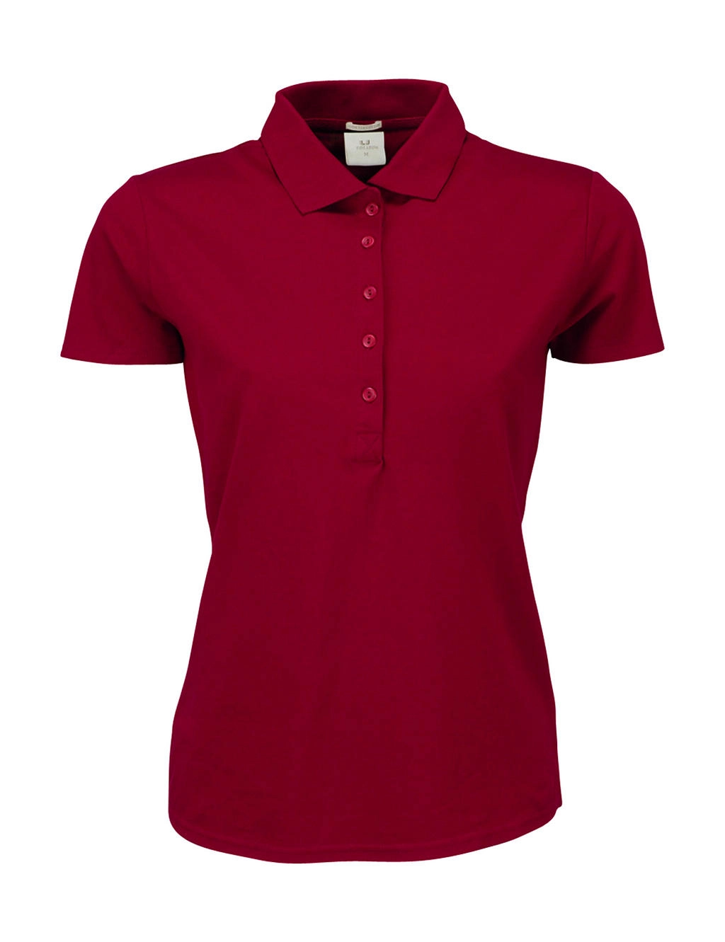 Ladies` Luxury Stretch Polo zum Besticken und Bedrucken in der Farbe Deep Red mit Ihren Logo, Schriftzug oder Motiv.