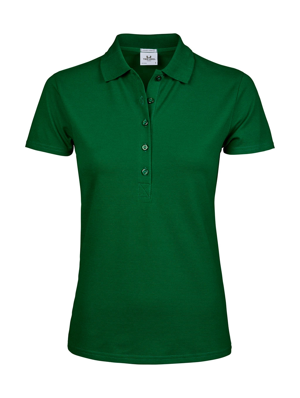 Ladies` Luxury Stretch Polo zum Besticken und Bedrucken in der Farbe Forest Green mit Ihren Logo, Schriftzug oder Motiv.