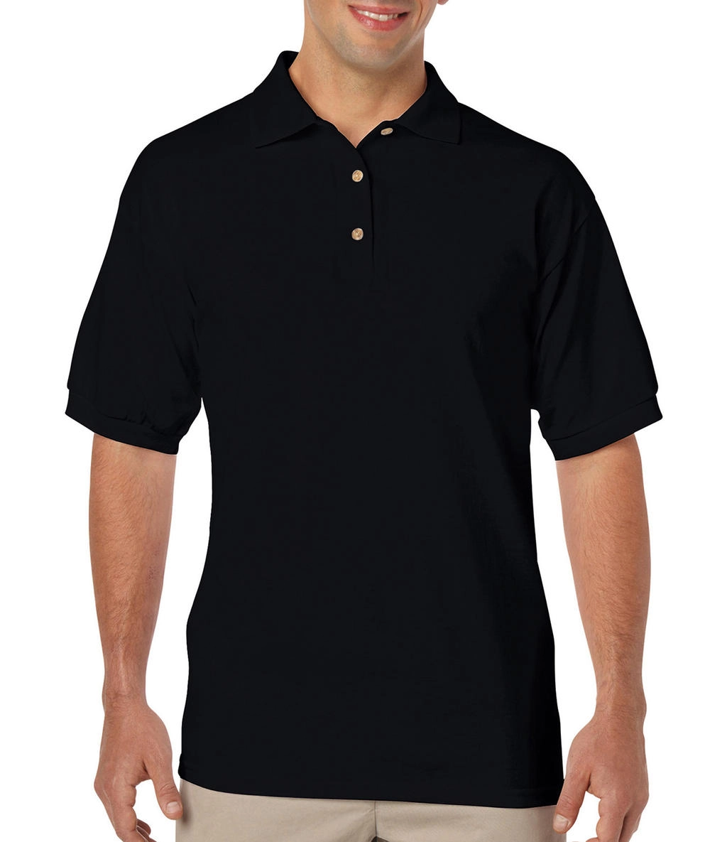 DryBlend Adult Jersey Polo zum Besticken und Bedrucken in der Farbe Black mit Ihren Logo, Schriftzug oder Motiv.