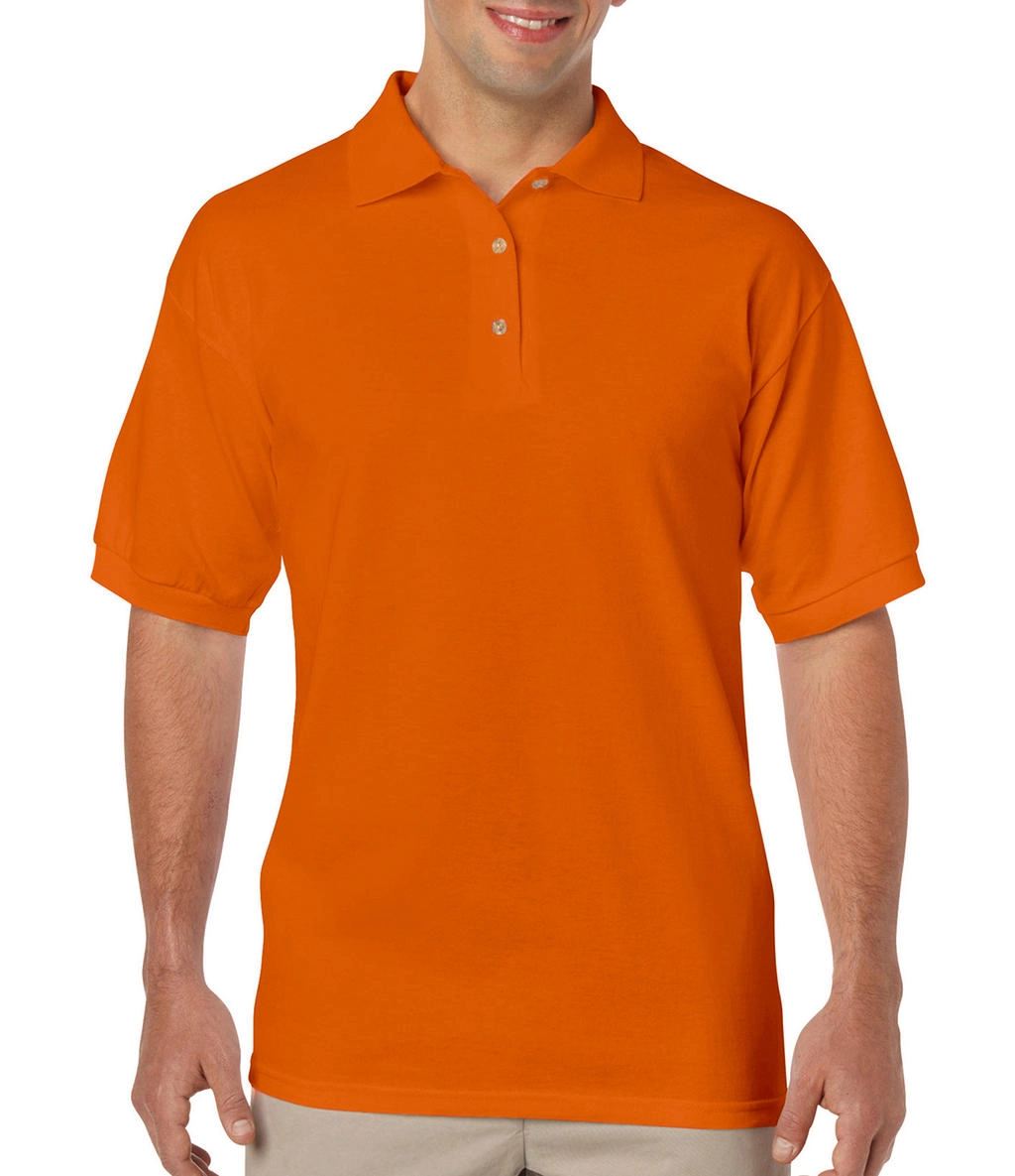 DryBlend Adult Jersey Polo zum Besticken und Bedrucken in der Farbe Safety Orange mit Ihren Logo, Schriftzug oder Motiv.