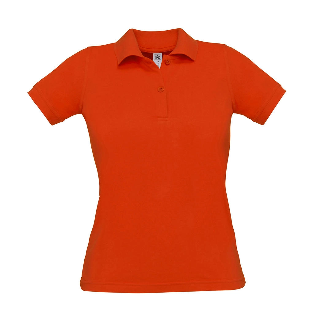 Safran Pure/women Polo  zum Besticken und Bedrucken in der Farbe Pumpkin Orange mit Ihren Logo, Schriftzug oder Motiv.