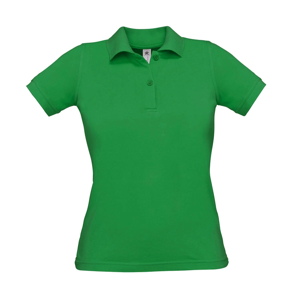 Safran Pure/women Polo  zum Besticken und Bedrucken in der Farbe Kelly Green mit Ihren Logo, Schriftzug oder Motiv.