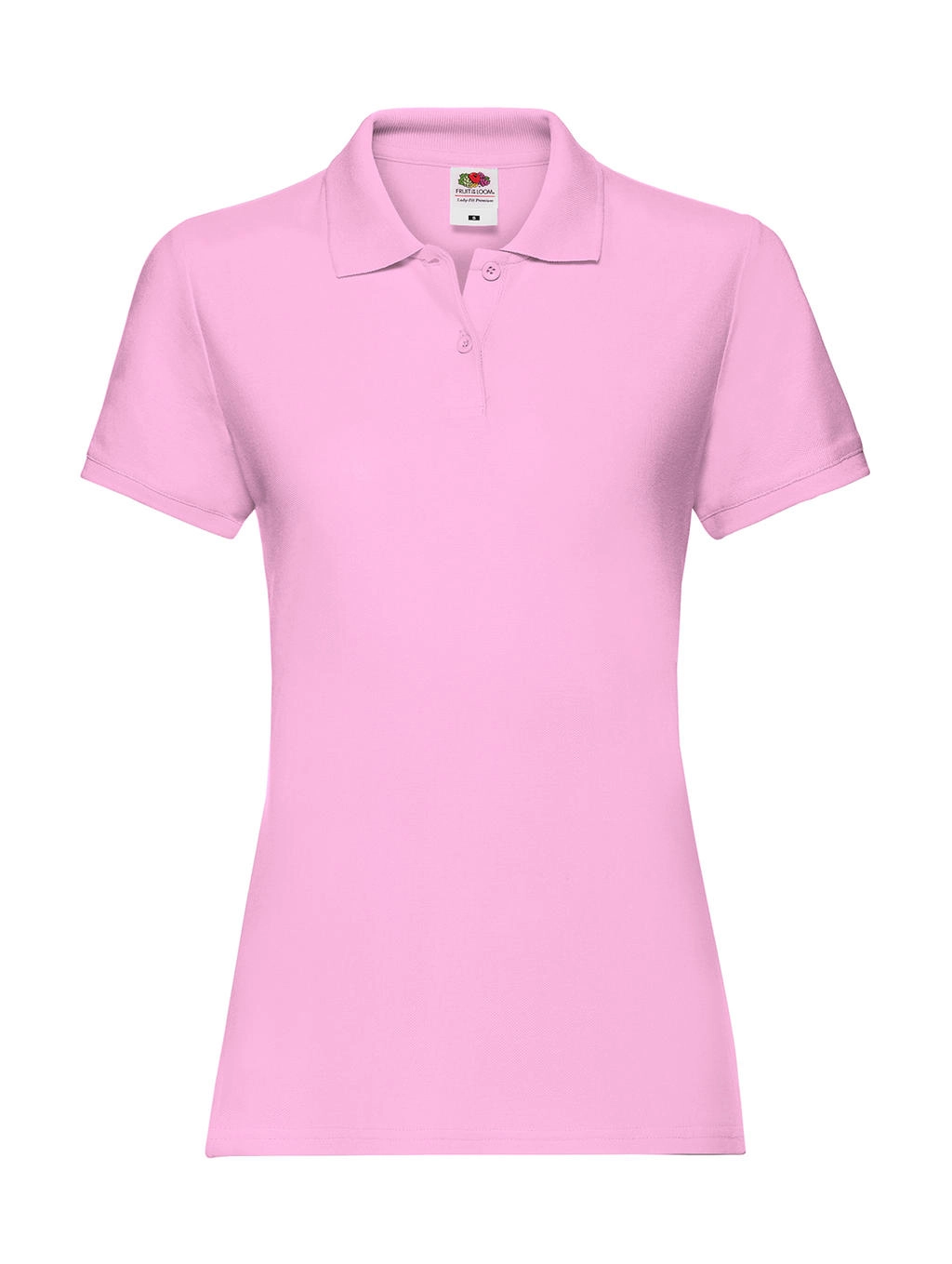 Ladies` Premium Polo zum Besticken und Bedrucken in der Farbe Light Pink mit Ihren Logo, Schriftzug oder Motiv.