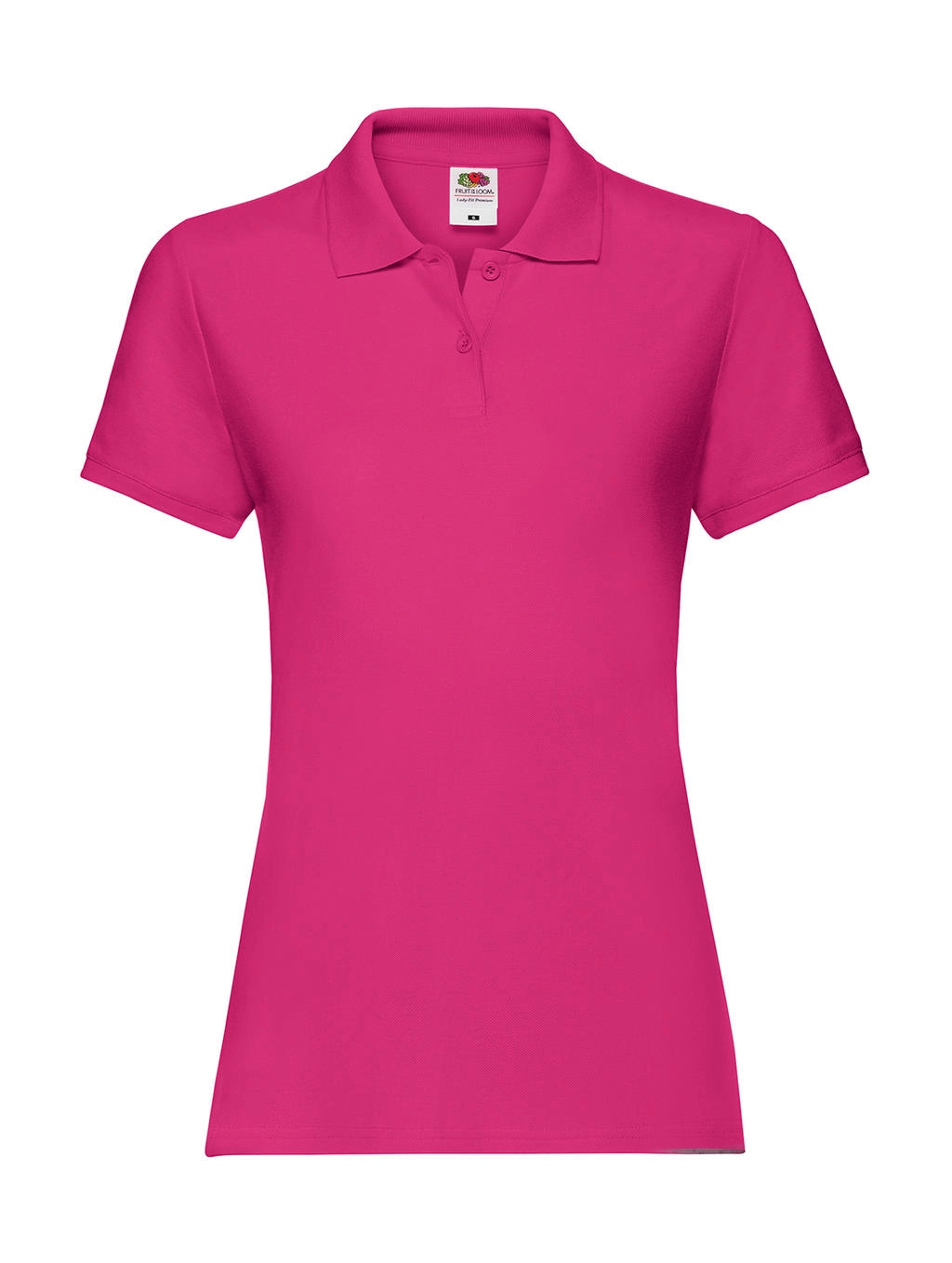 Ladies` Premium Polo zum Besticken und Bedrucken in der Farbe Fuchsia mit Ihren Logo, Schriftzug oder Motiv.