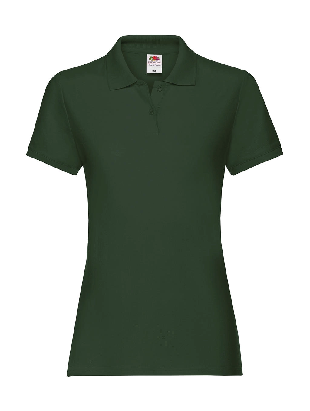 Ladies` Premium Polo zum Besticken und Bedrucken in der Farbe Bottle Green mit Ihren Logo, Schriftzug oder Motiv.