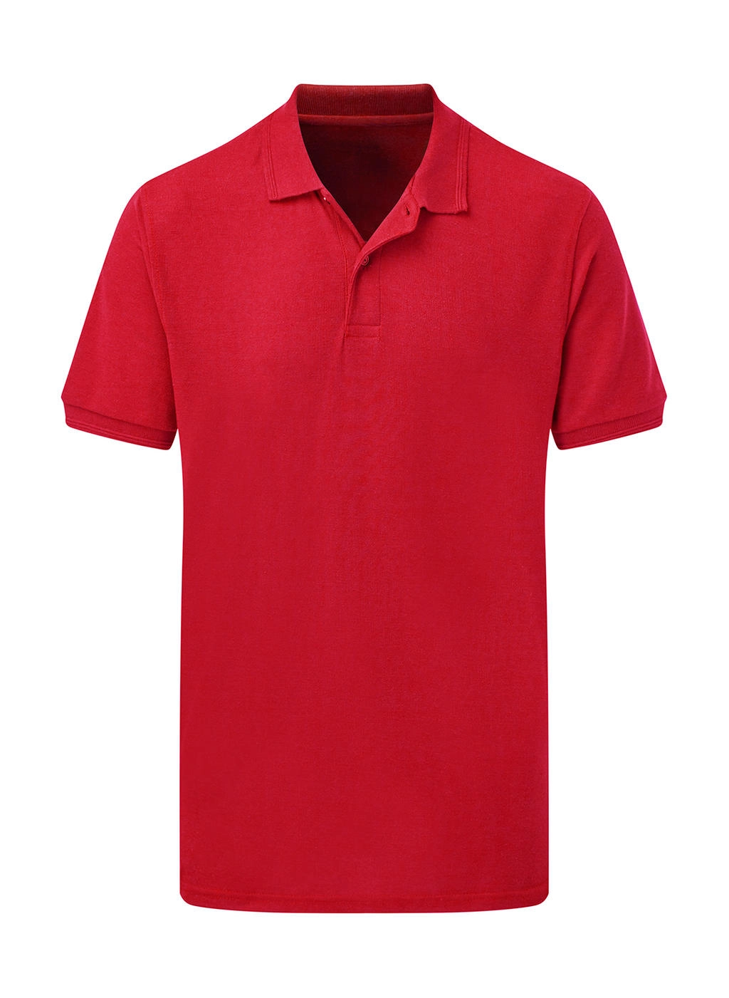 Poly Cotton Polo Men zum Besticken und Bedrucken in der Farbe Red mit Ihren Logo, Schriftzug oder Motiv.