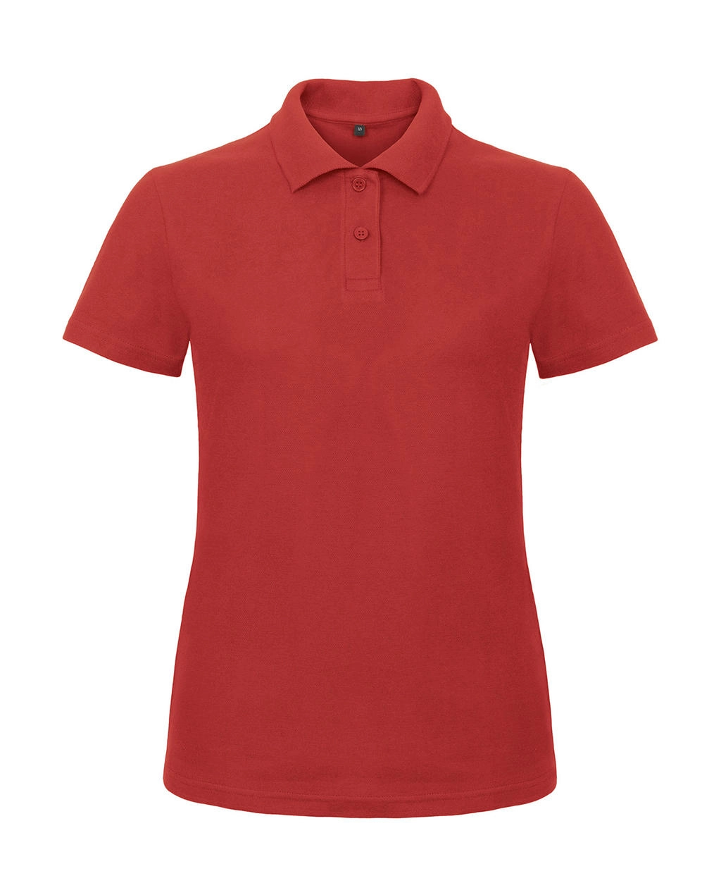 ID.001/women Piqué Polo Shirt zum Besticken und Bedrucken in der Farbe Red mit Ihren Logo, Schriftzug oder Motiv.