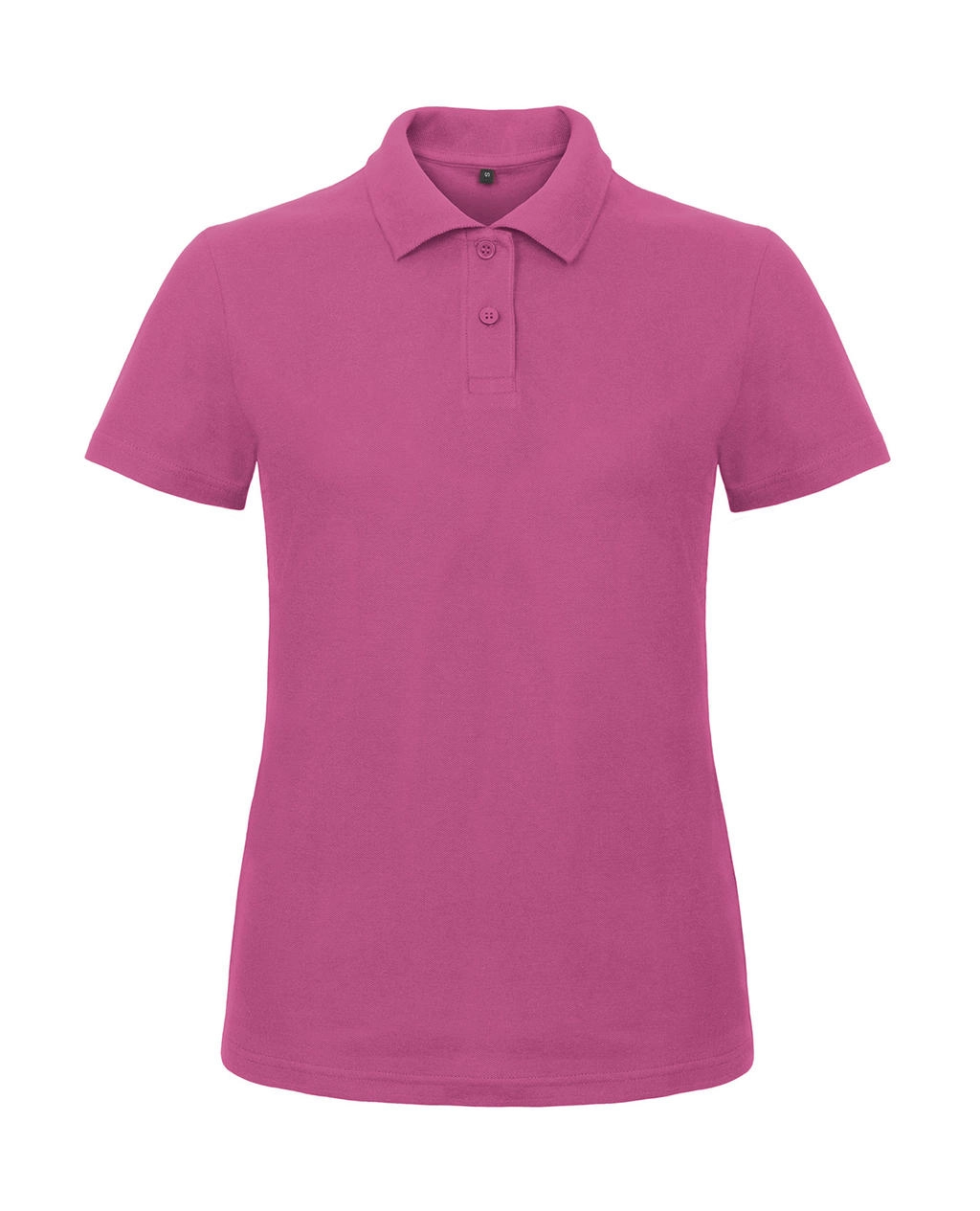 ID.001/women Piqué Polo Shirt zum Besticken und Bedrucken in der Farbe Fuchsia mit Ihren Logo, Schriftzug oder Motiv.