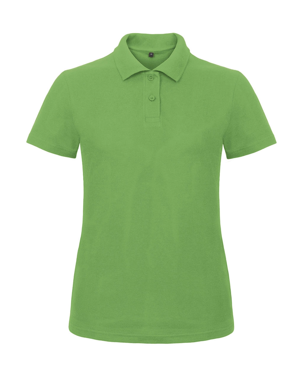 ID.001/women Piqué Polo Shirt zum Besticken und Bedrucken in der Farbe Real Green mit Ihren Logo, Schriftzug oder Motiv.