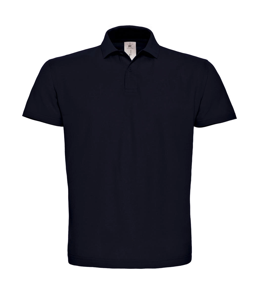 ID.001 Piqué Polo Shirt zum Besticken und Bedrucken in der Farbe Navy mit Ihren Logo, Schriftzug oder Motiv.
