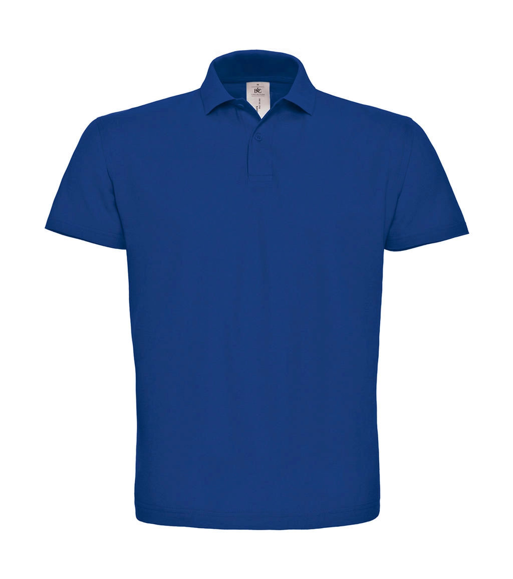 ID.001 Piqué Polo Shirt zum Besticken und Bedrucken in der Farbe Royal mit Ihren Logo, Schriftzug oder Motiv.
