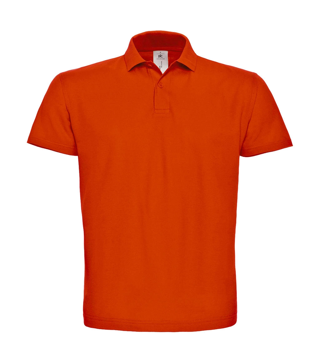 ID.001 Piqué Polo Shirt zum Besticken und Bedrucken in der Farbe Orange mit Ihren Logo, Schriftzug oder Motiv.
