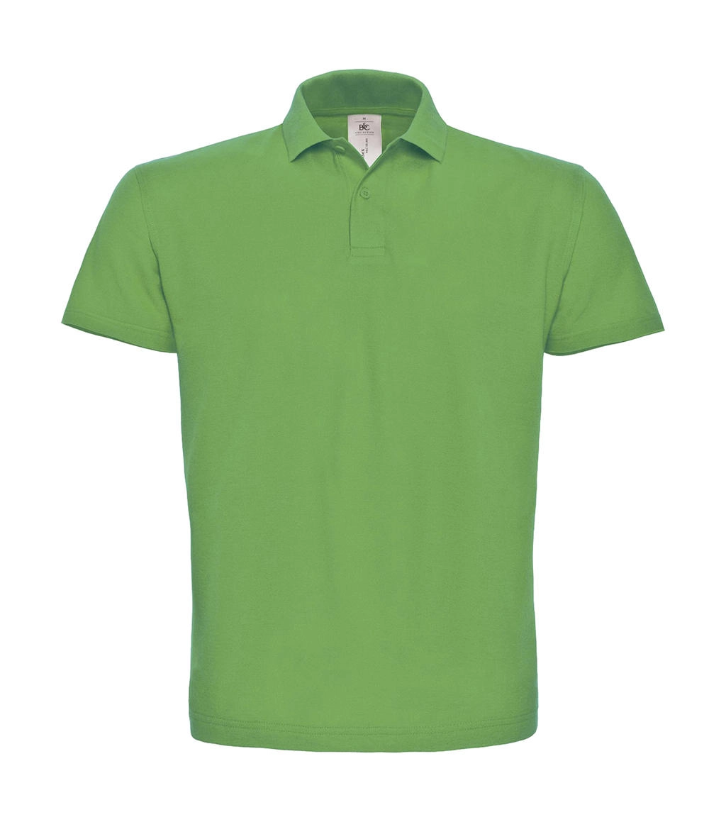 ID.001 Piqué Polo Shirt zum Besticken und Bedrucken in der Farbe Real Green mit Ihren Logo, Schriftzug oder Motiv.