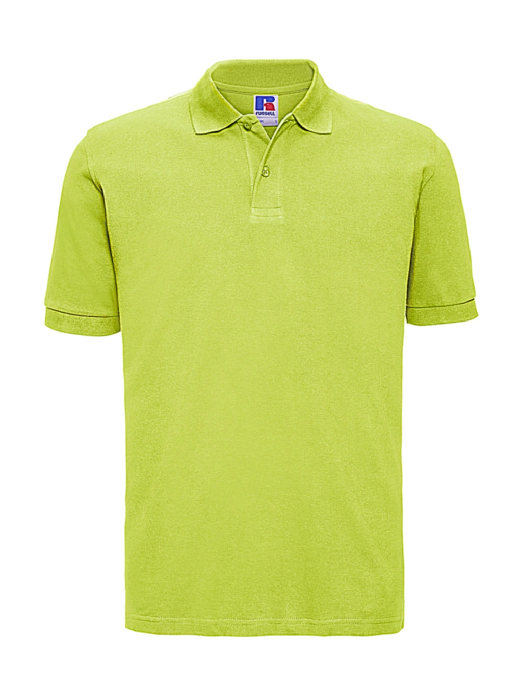 Men`s Classic Cotton Polo zum Besticken und Bedrucken in der Farbe Lime mit Ihren Logo, Schriftzug oder Motiv.