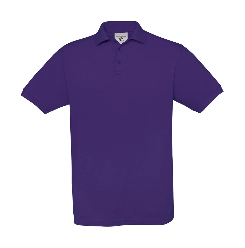 Safran Piqué Polo zum Besticken und Bedrucken in der Farbe Purple mit Ihren Logo, Schriftzug oder Motiv.