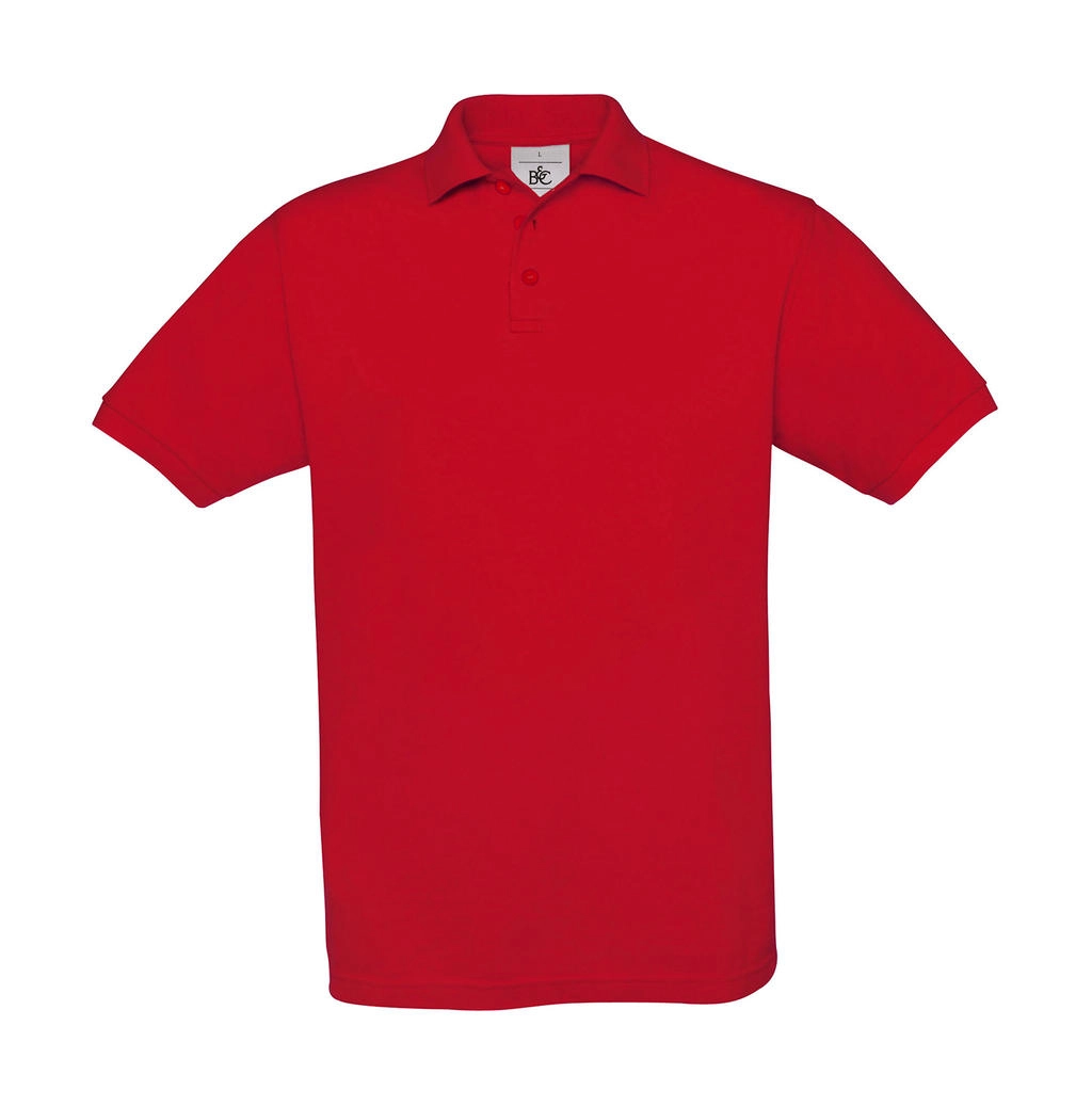 Safran Piqué Polo zum Besticken und Bedrucken in der Farbe Red mit Ihren Logo, Schriftzug oder Motiv.