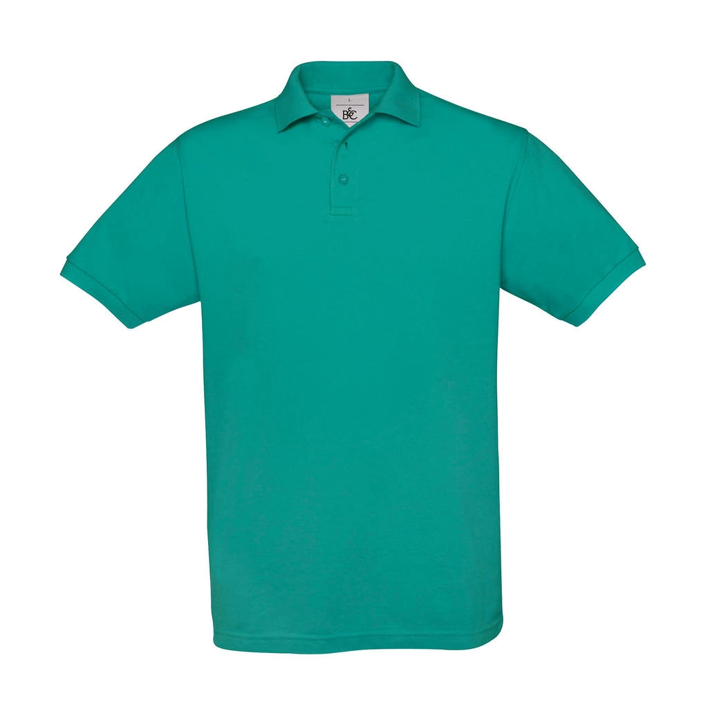 Safran Piqué Polo zum Besticken und Bedrucken in der Farbe Real Turquoise mit Ihren Logo, Schriftzug oder Motiv.