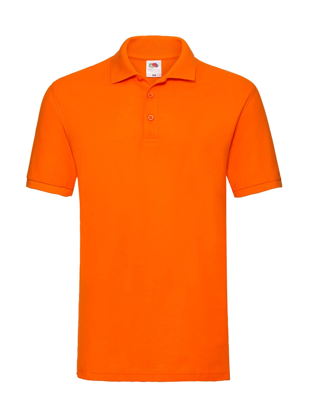 Premium Polo zum Besticken und Bedrucken in der Farbe Orange mit Ihren Logo, Schriftzug oder Motiv.