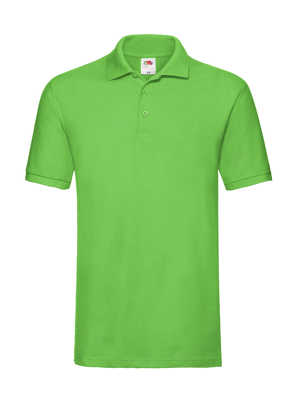Premium Polo zum Besticken und Bedrucken in der Farbe Lime Green mit Ihren Logo, Schriftzug oder Motiv.