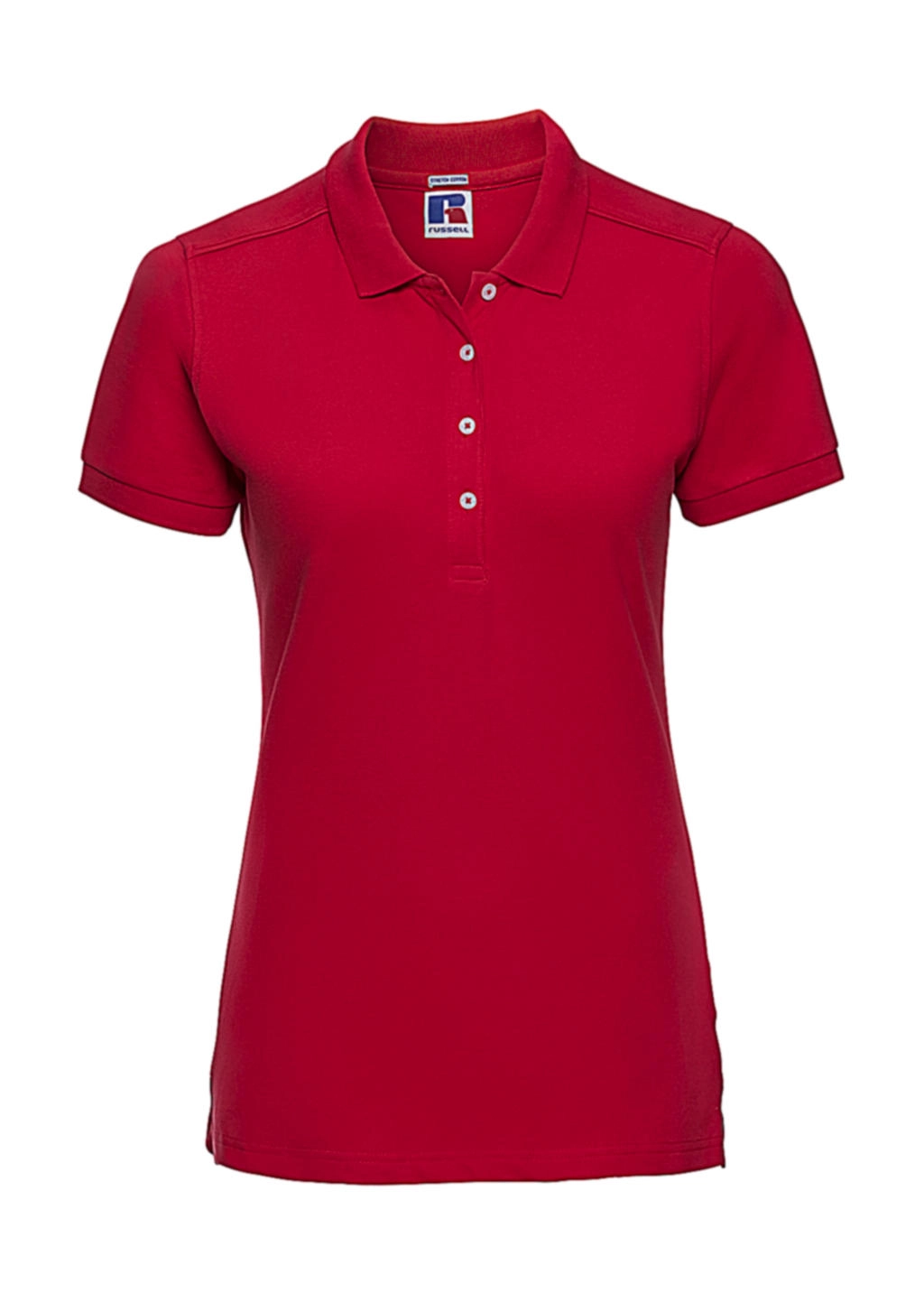 Ladies` Fitted Stretch Polo zum Besticken und Bedrucken in der Farbe Classic Red mit Ihren Logo, Schriftzug oder Motiv.